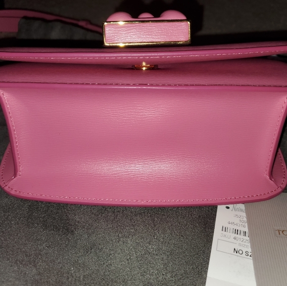 Authentic Tom Ford 001 Lock Mini Flap Shoulder Bag color Pink - Picture 6 of 13